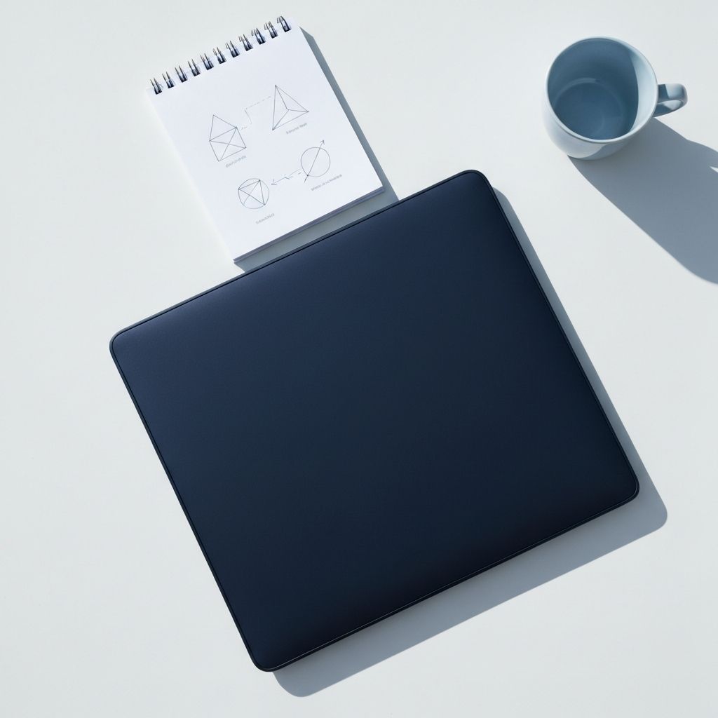 A clean, organised workspace representing operational clarity